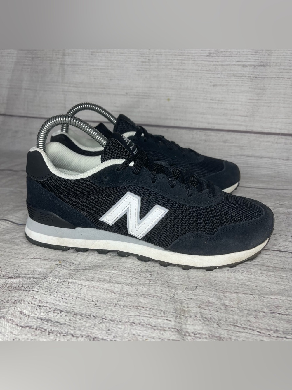New Balance 515 Women’s 6.5 Black Suede Mesh Classic Lifestyle Shoes